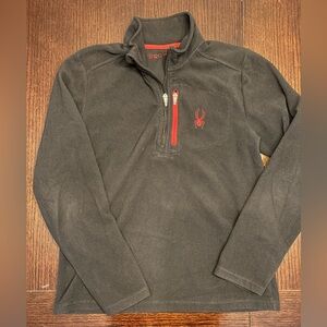 SPYDER Men’s fleece! Black Medium with chest pocket